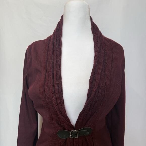 Womens  Y2K Knit Whimsygoth Asymmetrical Cardigan Size M Buckle Vamp Renfair - Picture 2 of 13